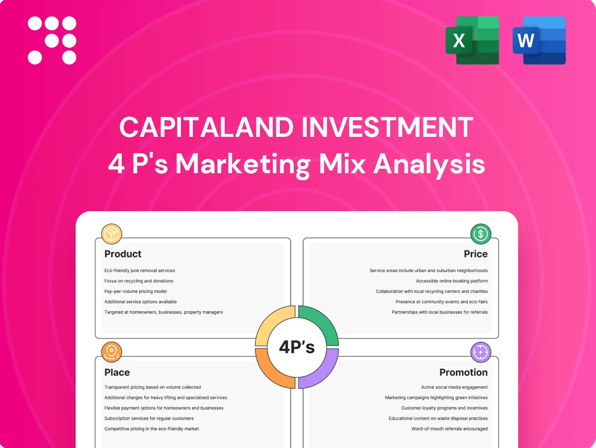 CapitaLand Investment Marketing Mix
