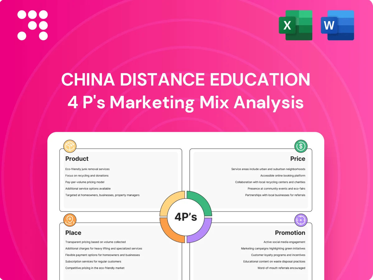 China Distance Education Marketing Mix
