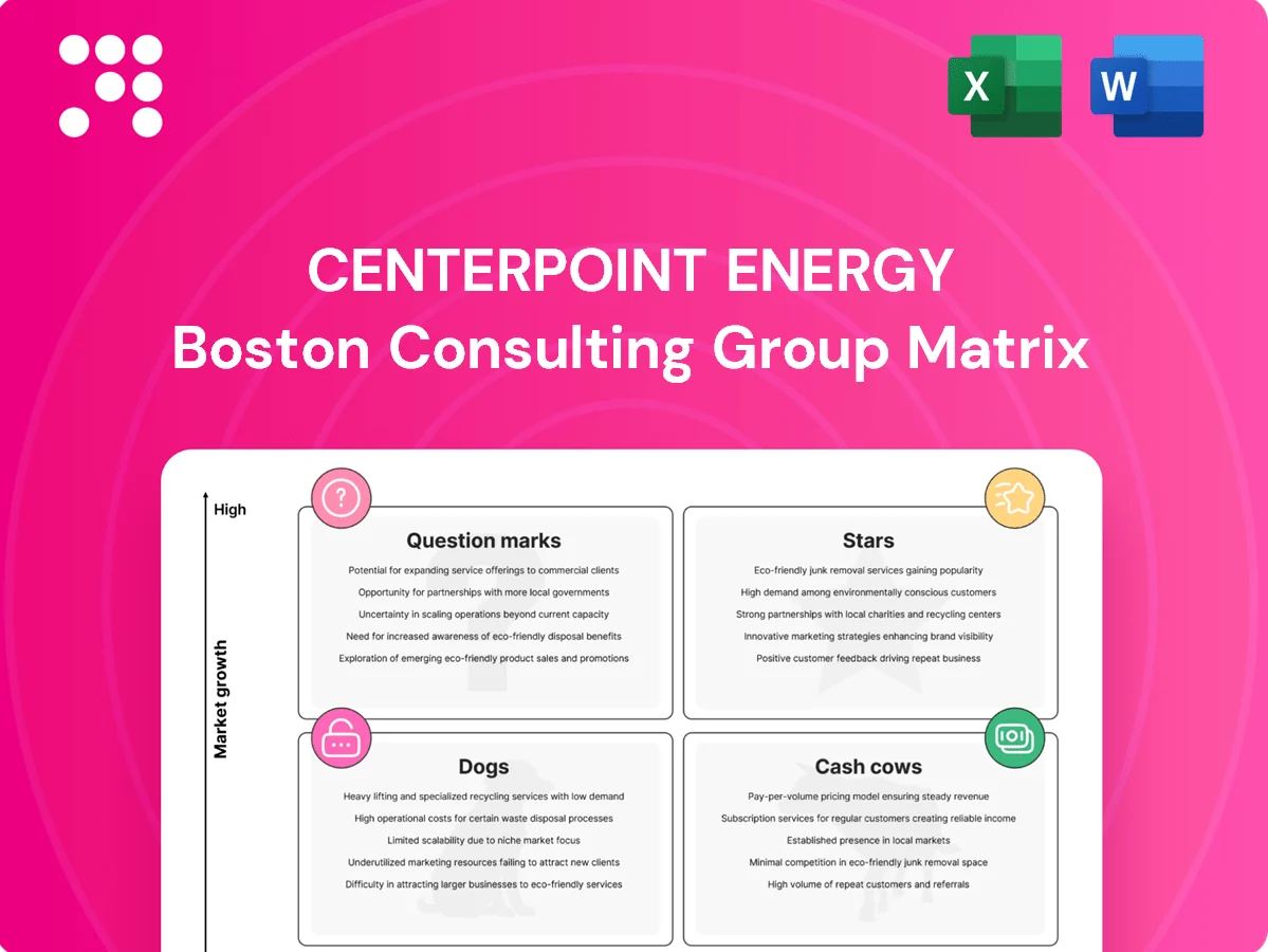 CenterPoint Energy Boston Consulting Group Matrix
