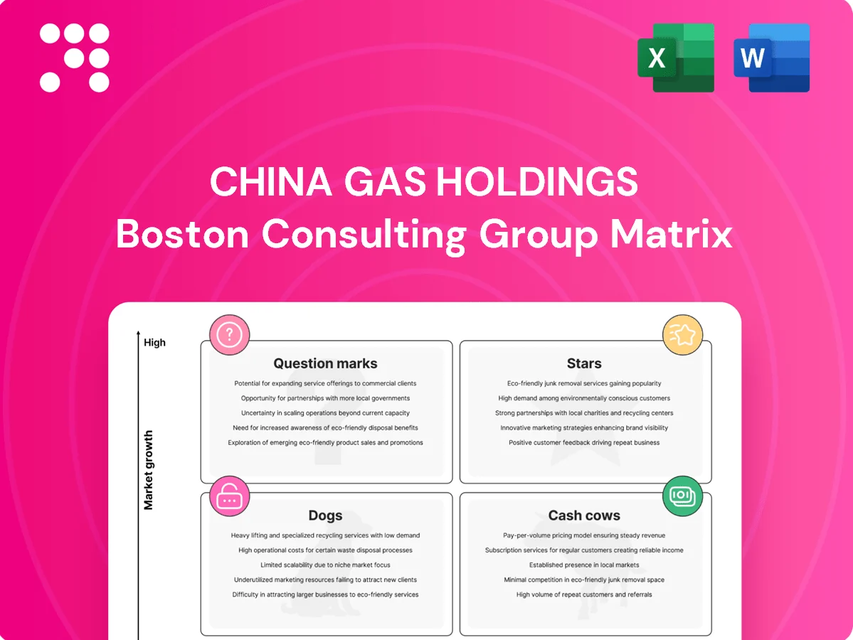 China Gas Holdings Boston Consulting Group Matrix