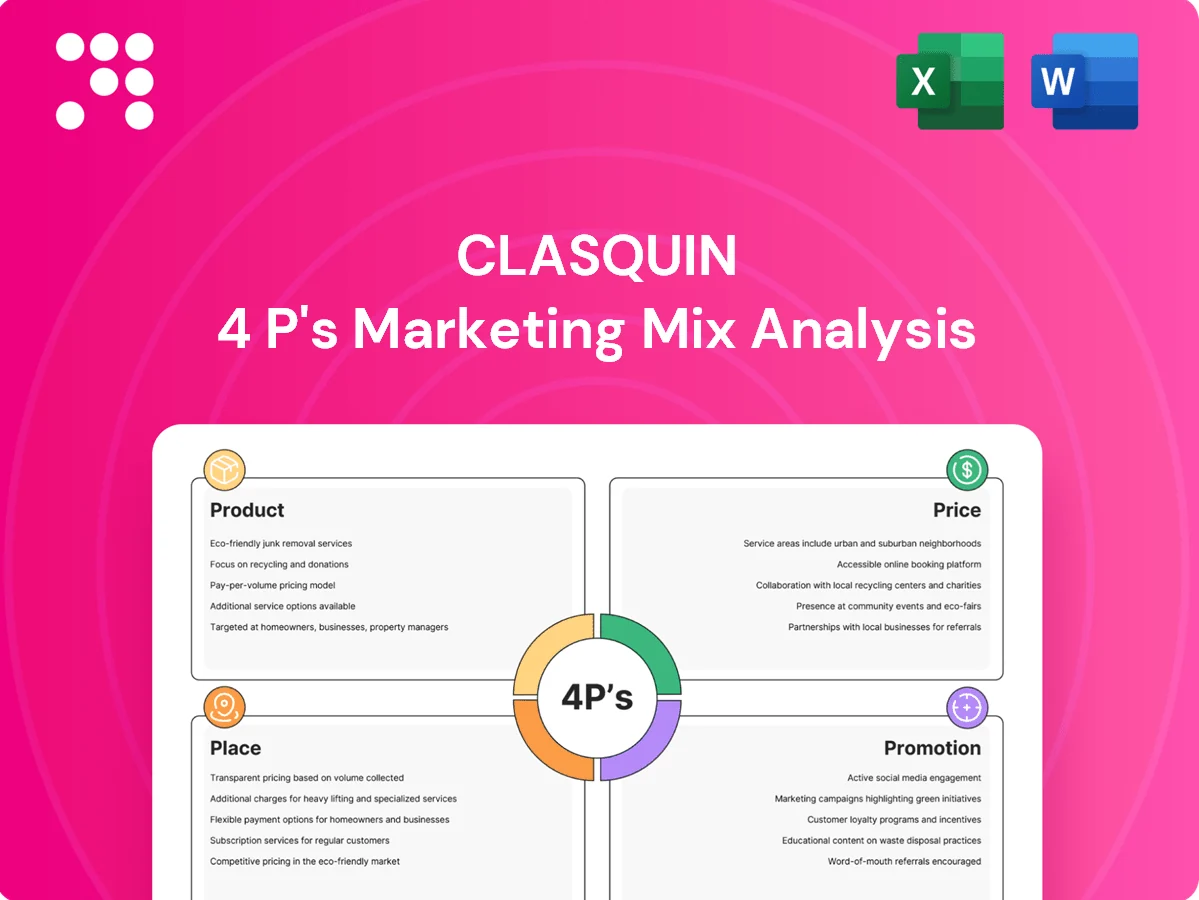 Clasquin Marketing Mix