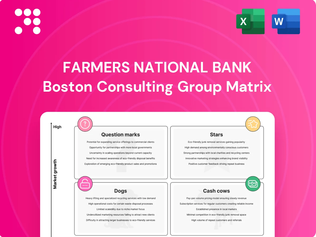 Farmers National Bank Boston Consulting Group Matrix