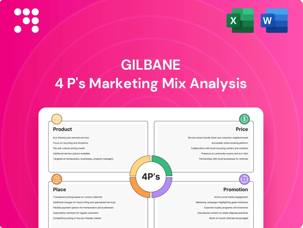 Gilbane Marketing Mix