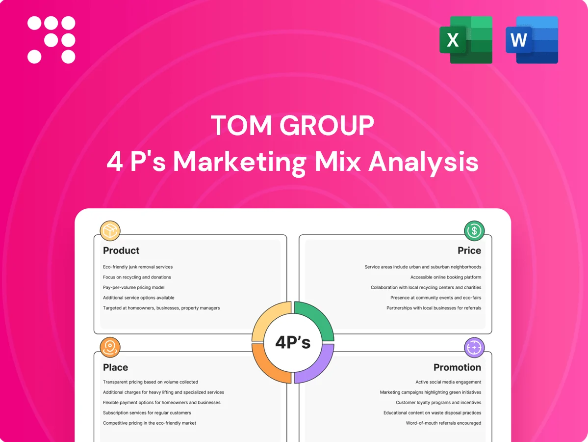 Tom Group Marketing Mix