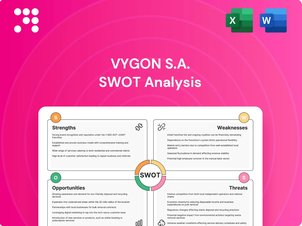 Vygon S.A. SWOT Analysis