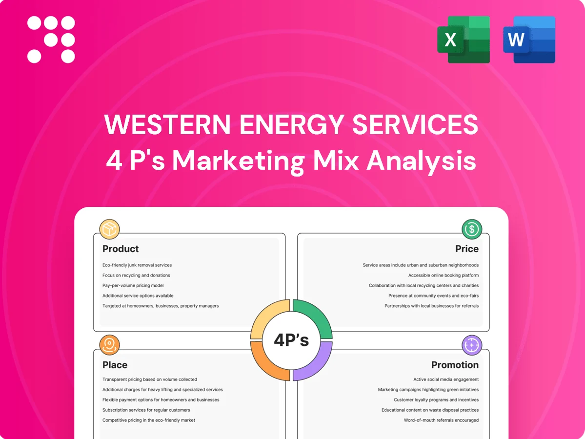Western Energy Services Marketing Mix