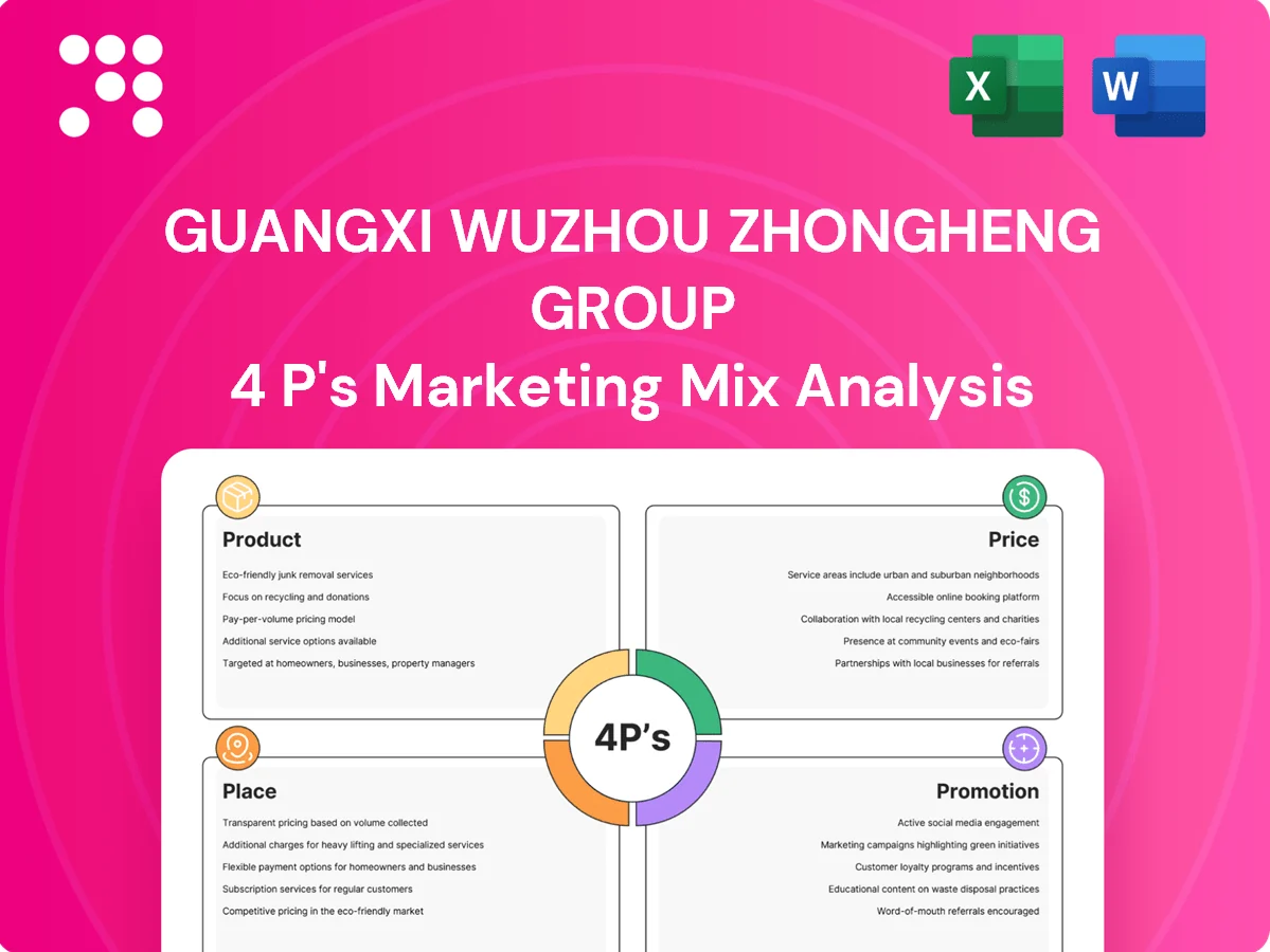 Guangxi Wuzhou Zhongheng Group Marketing Mix